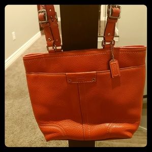 Like New Orange COACH Purse